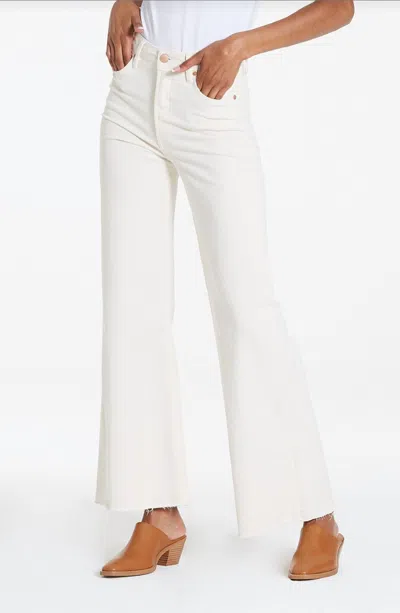 Dear John Denim Fiona High Rise Wide Leg Jeans In Wheat