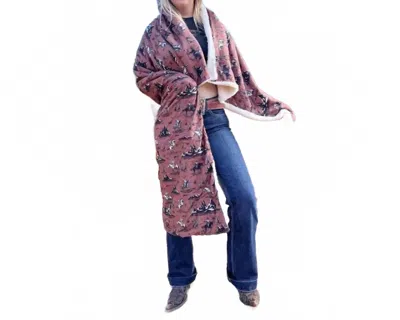 Rowdy Crowd Desert Ballad Blanket In Brown Black White