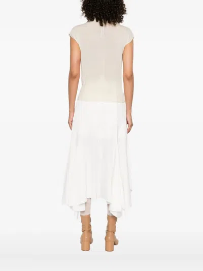 Rick Owens High-neck Sleeveless Top In White