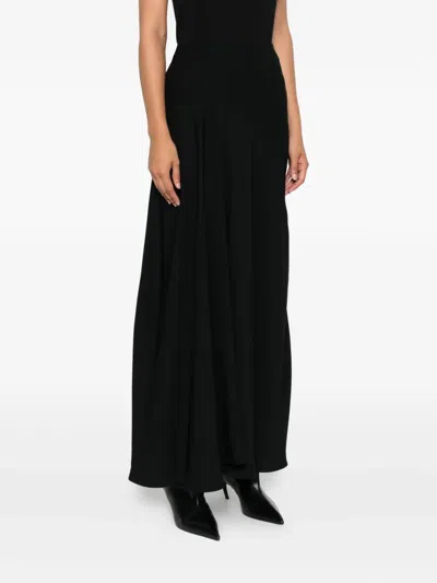 P.a.r.o.s.h High-waisted A-line Skirt In Black