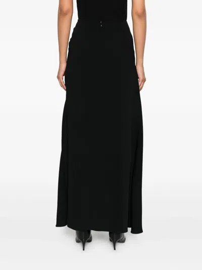 P.a.r.o.s.h High-waisted A-line Skirt In Black