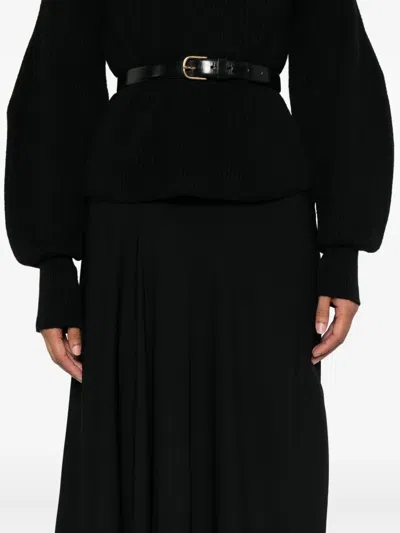 P.a.r.o.s.h High-waisted A-line Skirt In Black