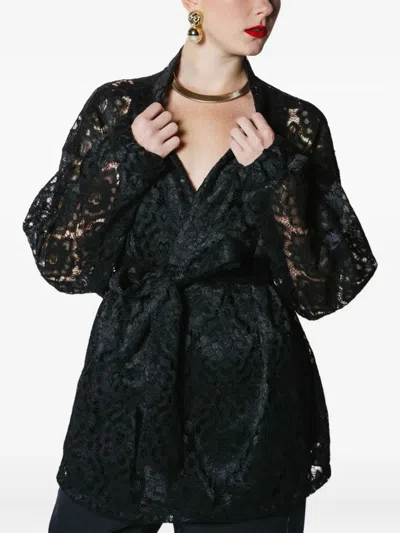 Lethicia Bronstein Lace Belted Jacket