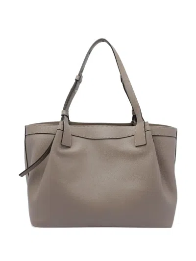 Serapian Leather Woven-detail Shoulder Bag