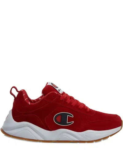 Champion 93 Eighteen Big C "scarlet" Sneakers In Red