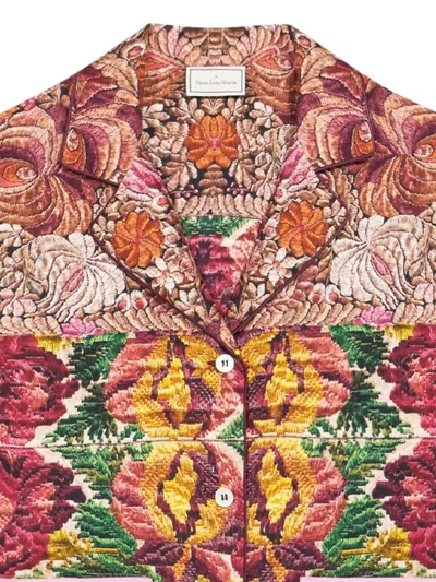 Pierre-louis Mascia Floral-print Pocket Shirt In Multi