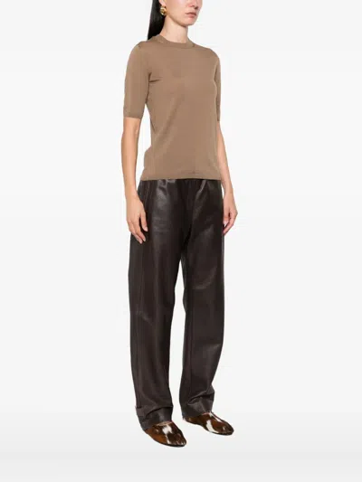 Max Mara Short-sleeve Wool Top