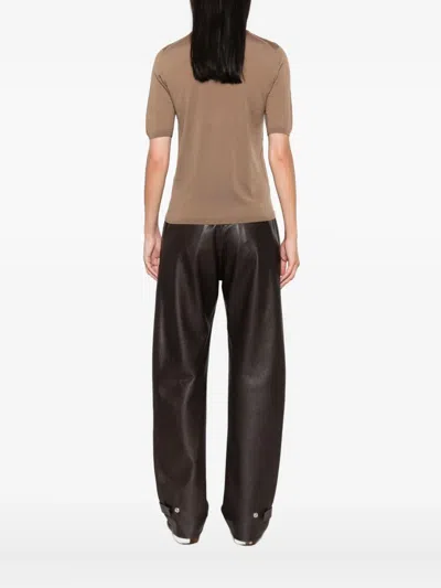 Max Mara Short-sleeve Wool Top