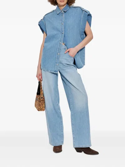 Iro Wide Shoulder Denim Jacket