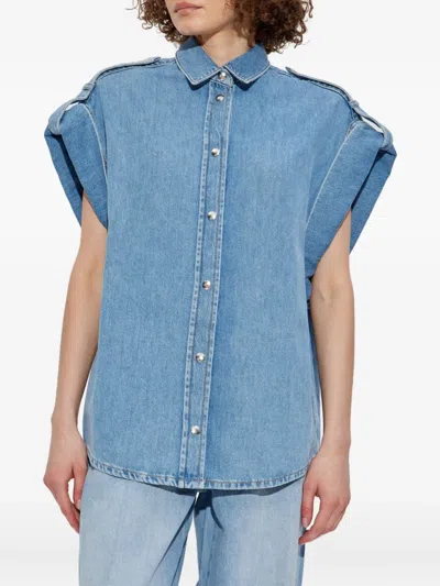 Iro Wide Shoulder Denim Jacket
