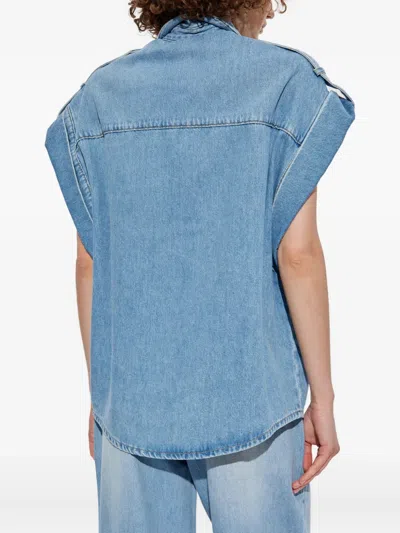 Iro Wide Shoulder Denim Jacket