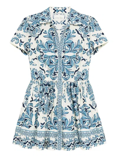 Cara Cara Noor Mini Dress In Blue