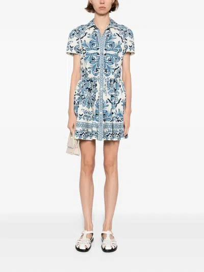 Cara Cara Noor Mini Dress In Blue