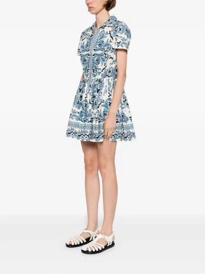 Cara Cara Noor Mini Dress In Blue