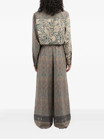 Pierre-louis Mascia K20164 Damask-print Trousers In Multi
