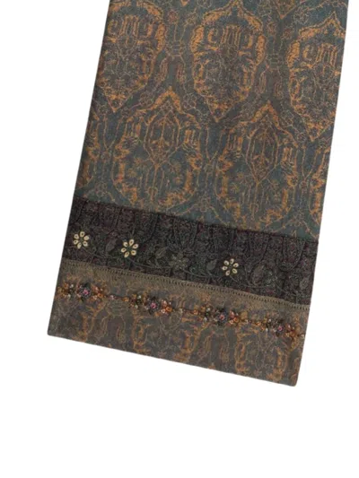 Pierre-louis Mascia K20164 Damask-print Trousers In Multi