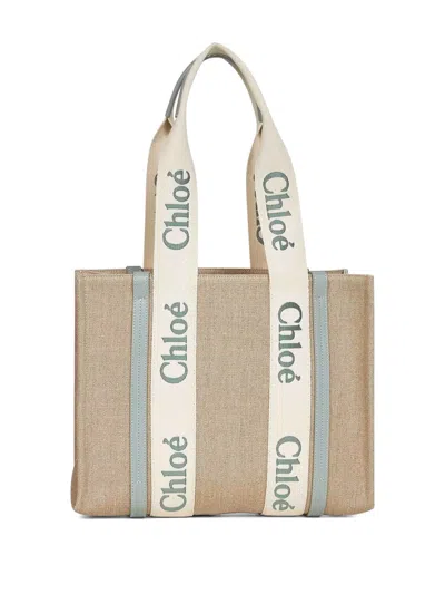 Chloé Woody Logo-embellished Tote Bag