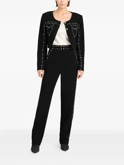 Cinq À Sept Cinq A Sept Olga Studded Jacket In Black