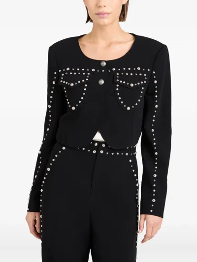 Cinq À Sept Cinq A Sept Olga Studded Jacket In Black