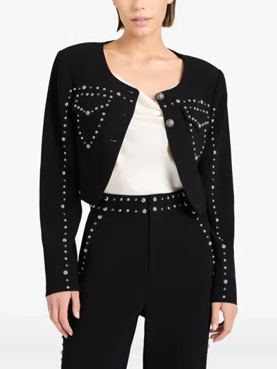 Cinq À Sept Cinq A Sept Olga Studded Jacket In Black