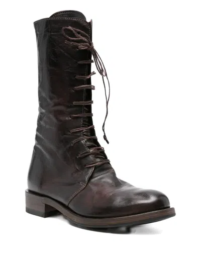 Shoto 30mm Lace-up Leather Boots