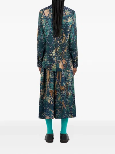 Pierre-louis Mascia Aloe Longsleeve Silk Shirt In Green