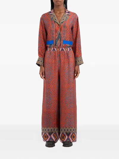 Pierre-louis Mascia Paisley-print Patterned Trousers In Multi