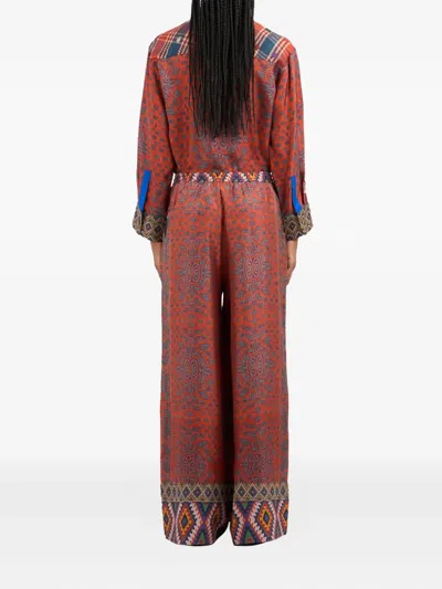 Pierre-louis Mascia Paisley-print Patterned Trousers In Multi