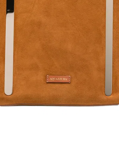 Aquazzura Muse Knotted-handle Suede Tote Bag