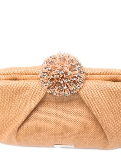 Aquazzura Movida Crystal-embellished Clutch