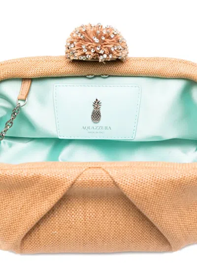 Aquazzura Movida Crystal-embellished Clutch