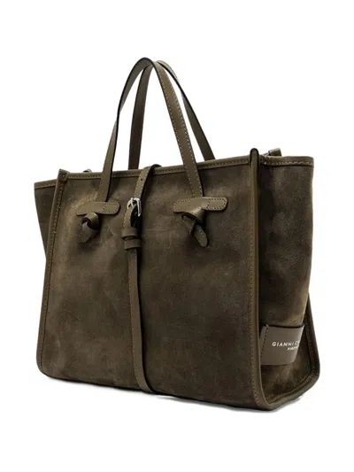 Gianni Chiarini Marcella Knotted Suede Tote Bag