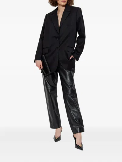 Iro Drawstring Leather Trousers In Black