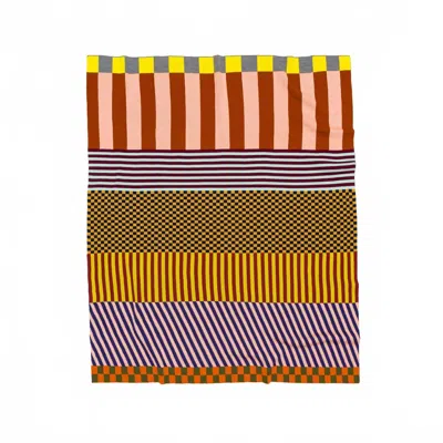 Verloop Pattern Patch Throw Blanket In Multicolor