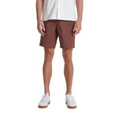 Vuori Meta Shorts In Hazelnut In Burgundy