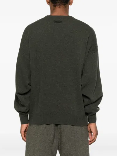 Fear Of God Faded Crewneck Sweater In In Brown
