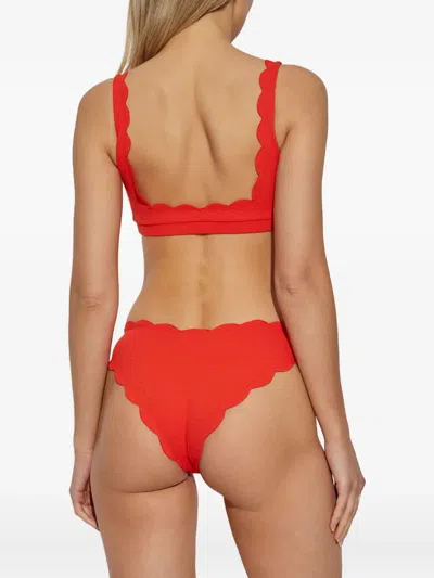 Marysia Mini Palm Springs Scallop-edge Bikini Top