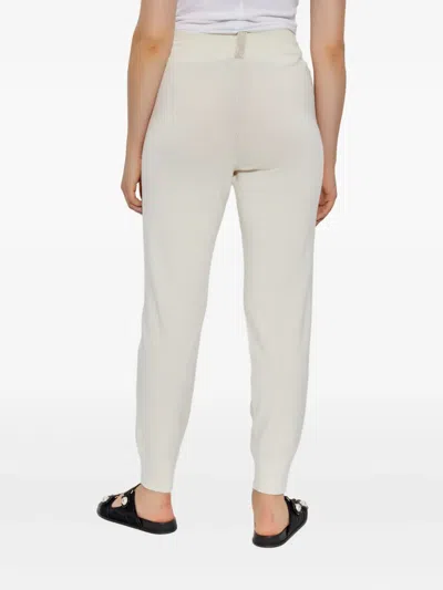 Fabiana Filippi Ribbed-knit Drawstring Track Pants