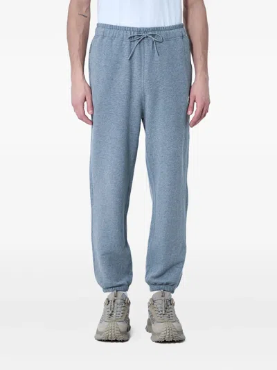 Moncler Drawstring-waistband Logo-detail Track Pants In Blue