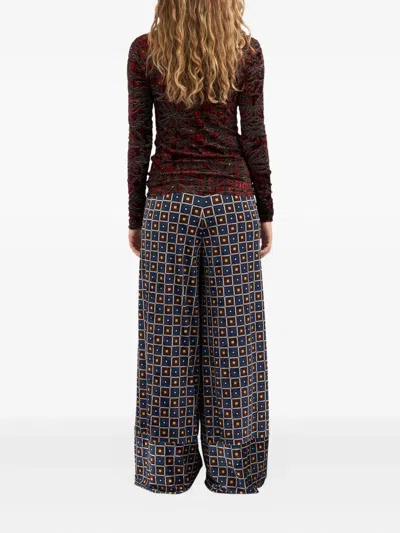 Pierre-louis Mascia Pillow Floral-pattern High-neck Top In Multi