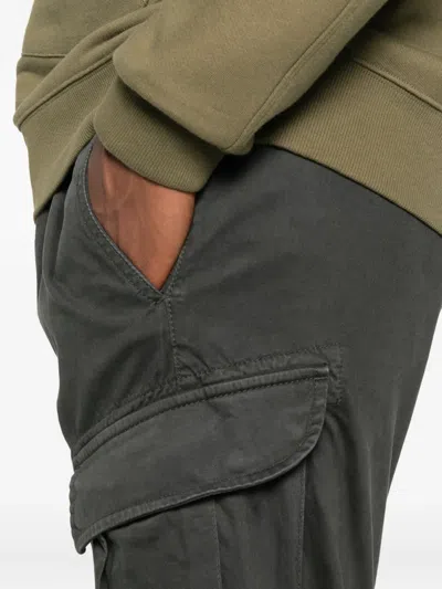 C.p. Company Utilitarian Straight Pants With Flap Cargo Pockets In Green