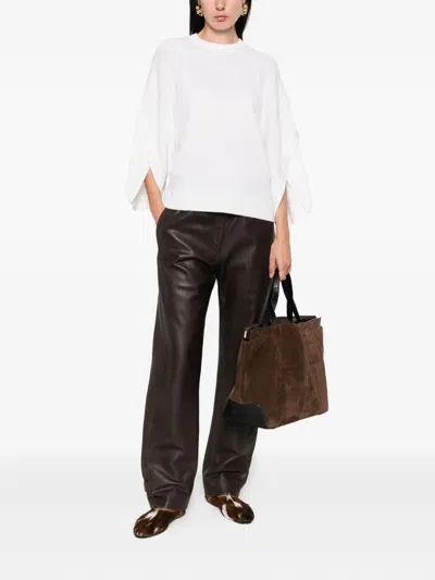 Max Mara Ampex Wool And Cashmere Over Sweater In Neutral
