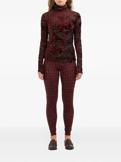 Pierre-louis Mascia Spiderman Geometric-pattern Leggings In Multi