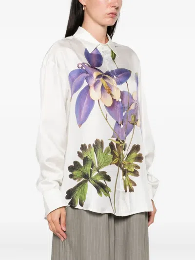 Pierre-louis Mascia Pierre Louis Mascia Printed Silk Shirt