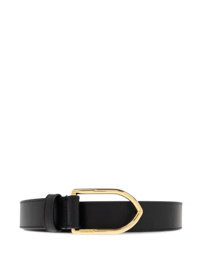 Jacquemus La Ceinture Bambino Leather Belt In Black
