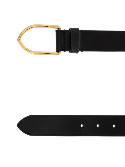 Jacquemus La Ceinture Bambino Leather Belt In Black