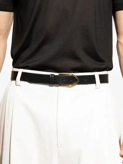 Jacquemus La Ceinture Bambino Leather Belt In Black