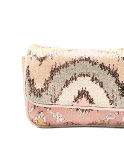 Missoni Sequin-embellished Chain Bag In Neutral
