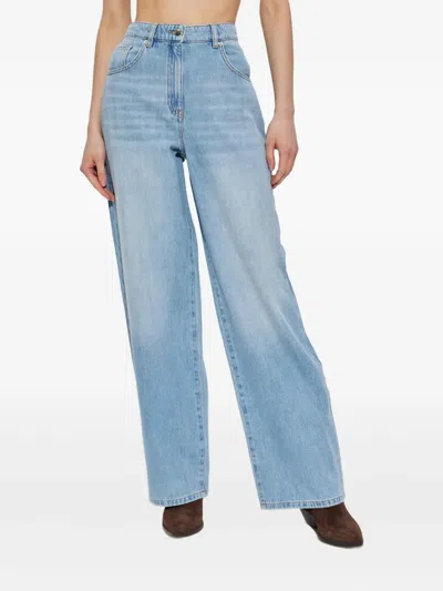 Iro Ulysse Cotton Jeans In Blue