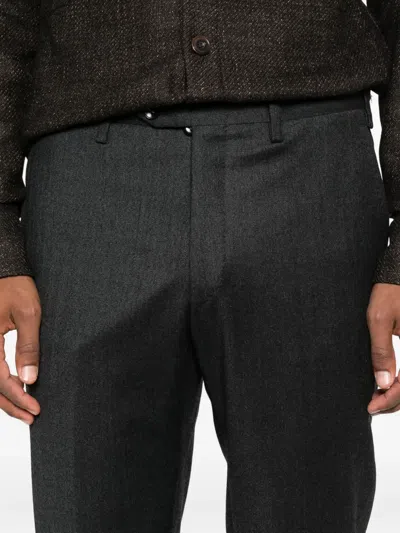 Kiton Button-fastening Trousers In Black